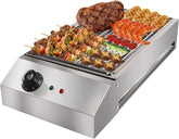 Olmecs Electric Grill Stainless Steel Smokeless BBQ Grill Countertop